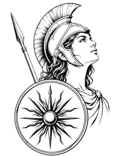 Athena warrior goddess symbol