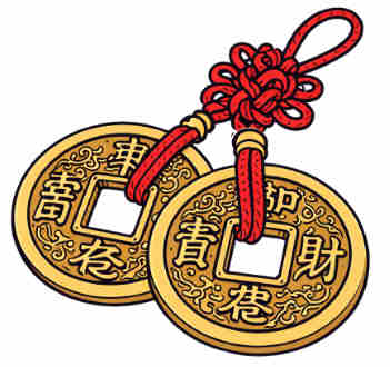 Chinese lucky coins