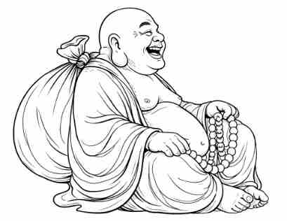 Laughing buddha good luck symbol