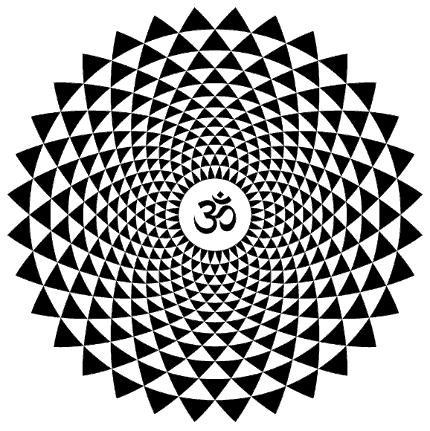 Sahasrara Yantra with OM at the center