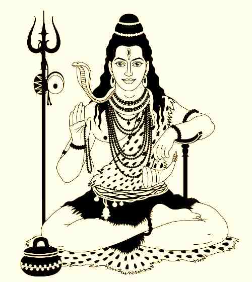 Shiva with Trident