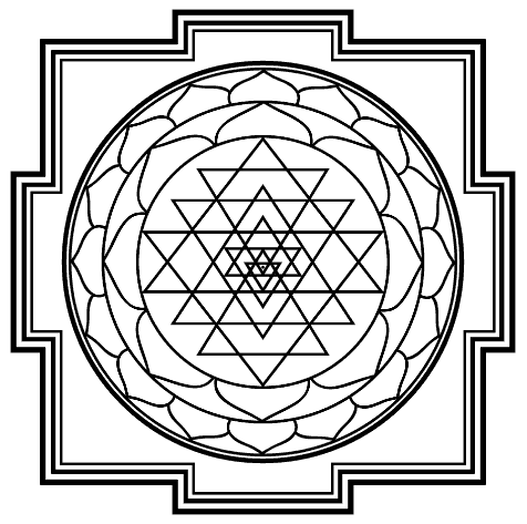 Sri Yantra creation symbol