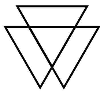 Three inverted triangles